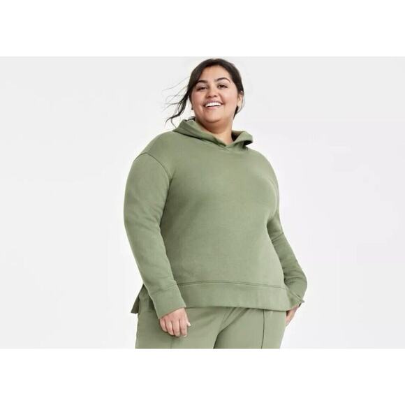 On 34th Olive Green Pullover Hoodie Plus Size 3X NWT - Picture 1 of 4
